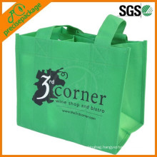 6 bottle non woven wine bag with enforced handle